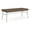 Castillo Brown, variant on Mystic Reception Waiting 18.5" 2-Seat Bench and / Silver Steel / Brown