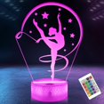 thumbnail image 1 of Luz nocturna OkiyID Artistic Gymnasia 3D con control remoto de 16 colores, 1 of 6