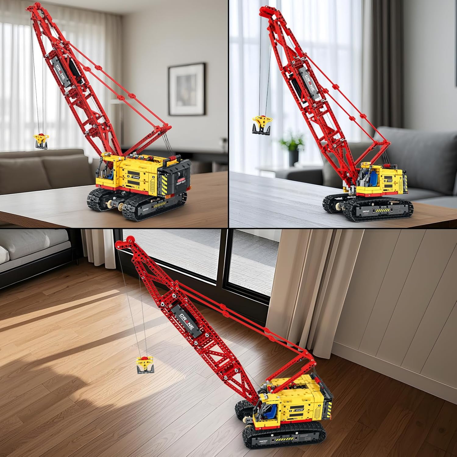 Crawler Crane Building Blocks Set,RC Remote Control Crane Construction Vehicles Toy for Adults,1322 PCS Engineering Truck, Birthday Gifts Ideas for Adults 22006