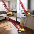 thumbnail image 4 of Crawler Crane Building Blocks Set,RC Remote Control Crane Construction Vehicles Toy for Adults,1322 PCS Engineering Truck,Birthday Gifts Ideas for Adults 22006, 4 of 7