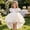 White, variant on Girl Dress Size 3-4Y Kids Puffy Short Sleeve Embroidered Trailing Cake Party Long Dress Toddler Girls Dresses