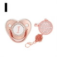 thumbnail image 1 of DPTALR Baby Pacifier 26 Letter Name Initial Clip Silicone Infant Nipple Bling Newborn Pacifier, 1 of 5