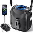 thumbnail image 1 of Ventilador de cintura portátil VOSFEEL 16000 mAh recargable 48H negro, 1 of 8