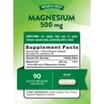 thumbnail image 2 of Magnesium Oxide 500mg | 90 Capsules | For Men and Women | by Nature's Truth, 2 of 7