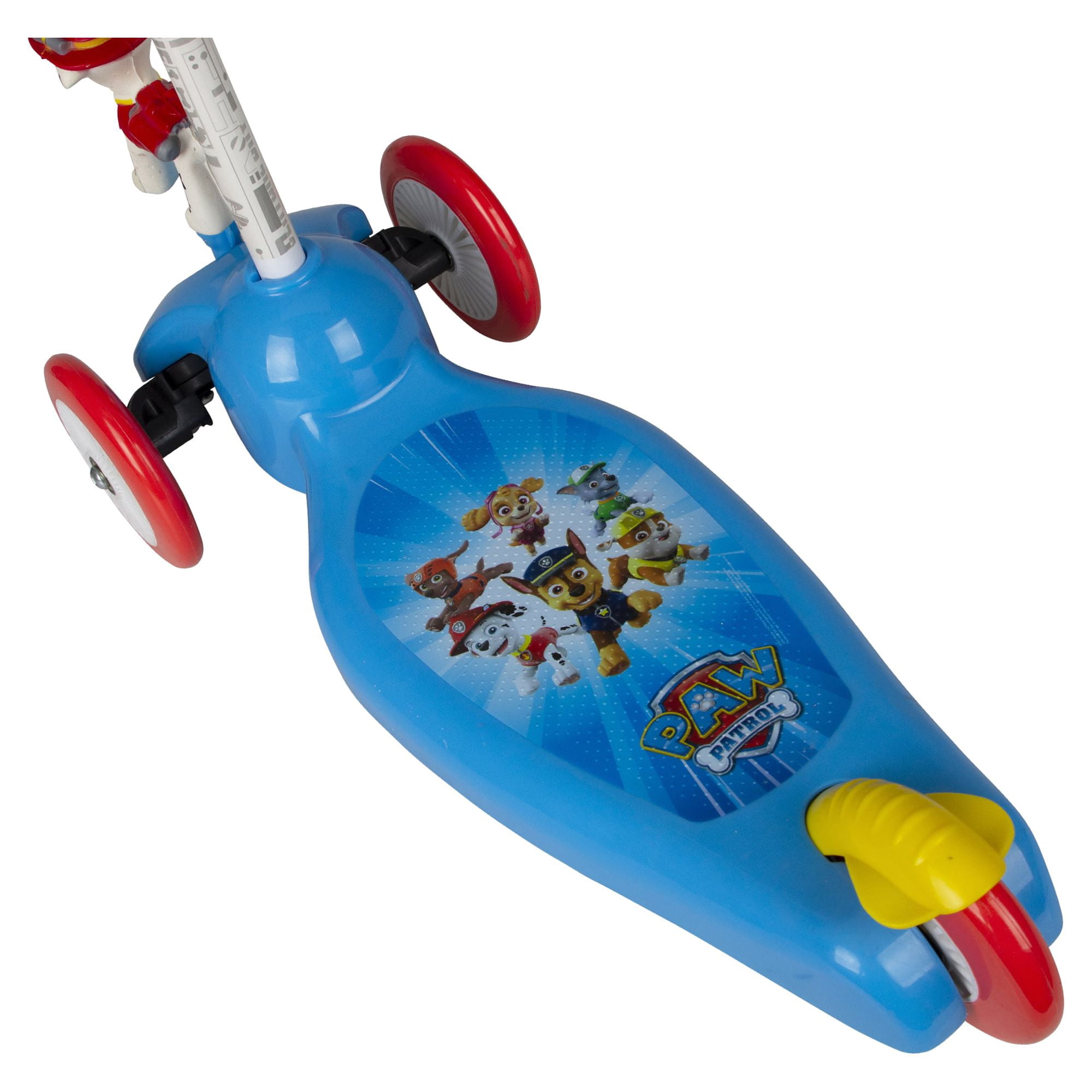 PlayWheels Paw Patrol 3 Wheel Leaning Scooter with Bobbling Head