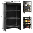 thumbnail image 5 of 600D Storage Shelving Unit Cover, 48"W x 24"D x 72"H,  Heavy Duty Oxford Close Waterproof Shelf Covers, With Zipper for Metal Shelving, 5 of 6