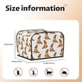 thumbnail image 5 of Daiia German Shepherd Dog Pattern 4 slice Toaster Cover, Toaster Appliance Dust-proof Cover For Kitchen Small Appliance Dust Cover and Fingerprint Protection, 5 of 7