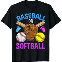 Baseball Or Softball Gender Reveal Party T-Shirt Unisex S-5XL Hot Trending Shirt, Vintage Birthday Gift