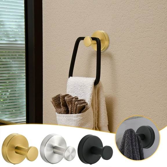 Premium Stainless Steel Bathroom Hook Heavy Duty Wall Mounted Coat Hanger Single Prong Modern Towel Hook Rust Resistant Multi-Purpose Robe Hook for Bathroom Kitchen Bedroom Door Wardrobe with