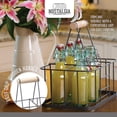 thumbnail image 4 of Metal Milk Crate/Bottle Carrier, Gray, 4 of 5