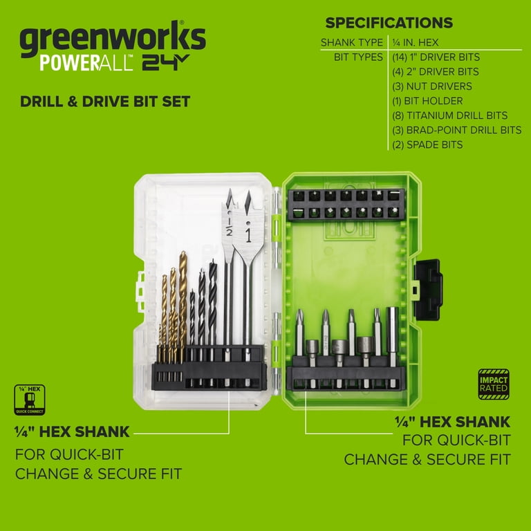 Greenworks 35-Piece Drill and Drive Bit Set photo 5