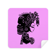 thumbnail image 1 of Chinese Outline Dowry Girl Process Glasses Cloth Screen Cleaner Suede Fabric 2 Pack, 1 of 2