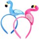 thumbnail image 1 of 2pcs Adorable Cartoon Flamingo Hairband Girls Party Use Headdress Face Washing Headwear, 1 of 4