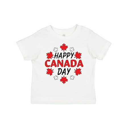 

Inktastic Happy Canada Day- Maple Leaf Circle Gift Toddler Boy or Toddler Girl T-Shirt