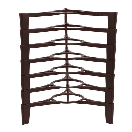

FRCOLOR Simple 7-Layer Tea Display Stand Stable Tea Cake Holder For Pu Er Tea Brick Stable Tea Table Display Rack Tea Room Accessory