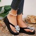 thumbnail image 6 of Sopiago Women'S Thong Sandal Women's Slim Sandal Black,8, 6 of 9