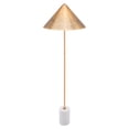 thumbnail image 2 of ZUO Bianca Modern 2-Light Floor Lamp in Gold & White, 2 of 6