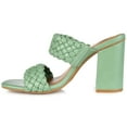 thumbnail image 3 of Journee Womens Melissa Open Square Toe Block Heel Dress Sandals, Widths Available, 3 of 10