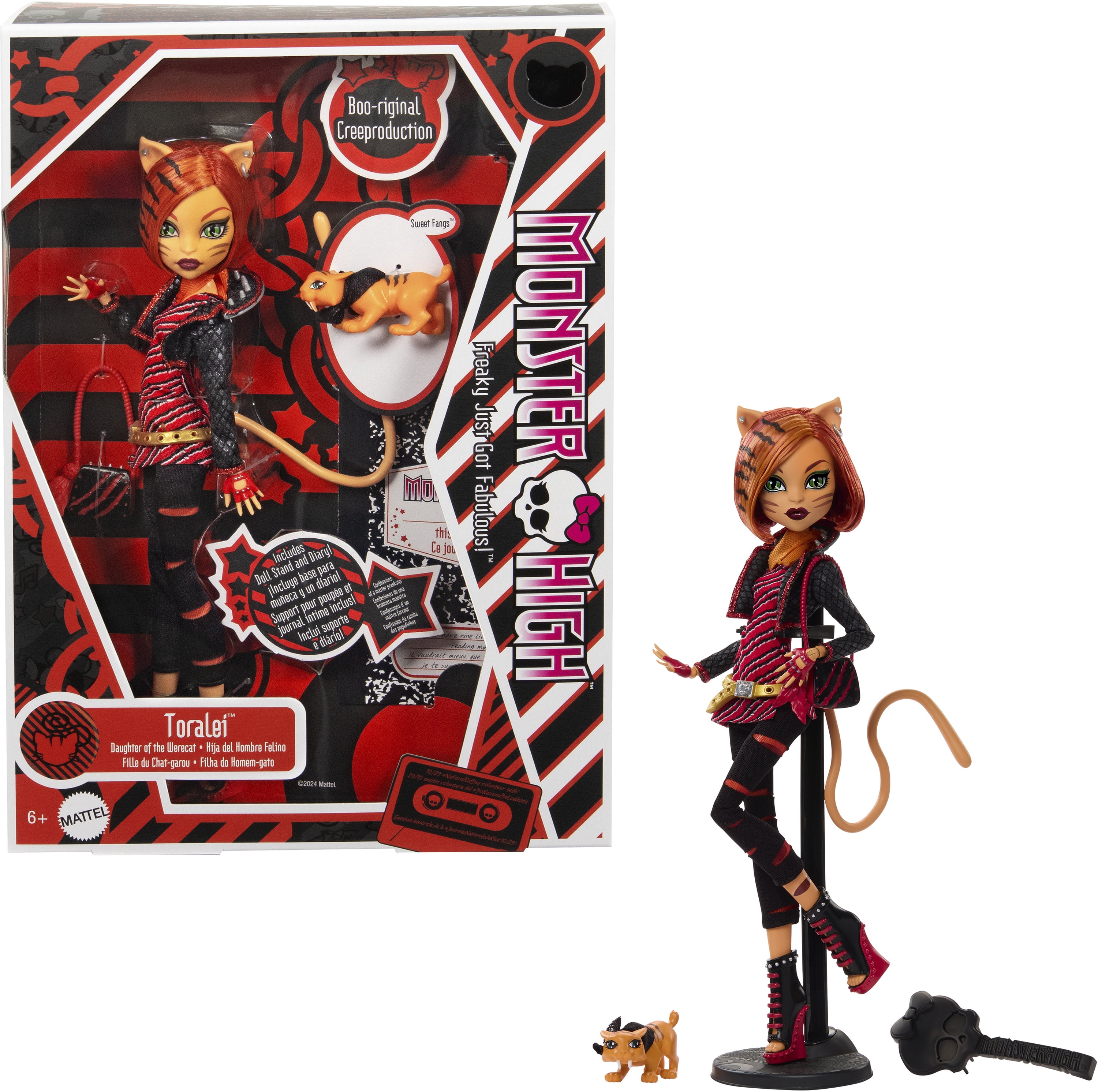 Monster High – Boo-riginal Creeproduction – Poupée – Toralei, animal