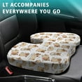 thumbnail image 4 of Premium Dog Pattern Memory Foam Seat Cushion Ergonomic Chair Pad for Office Chair, Car, Airplane & Bleachers Sciatica, Tailbone Hip & Back Pain Relief - Chair Cushion for Long Office Workers., 4 of 5