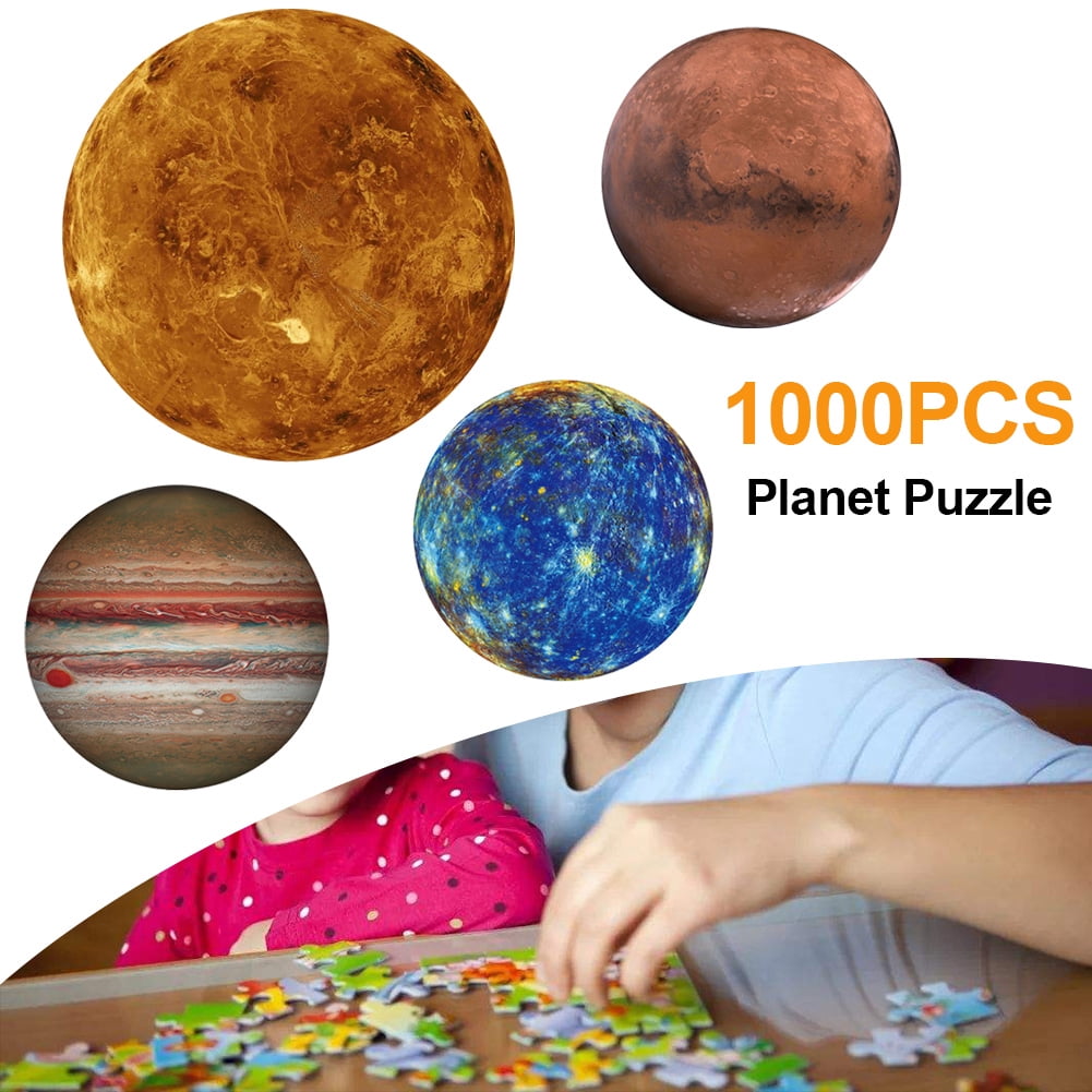 Round Puzzle Planet Puzzle 1000 Pieces Difficult Walmart Com