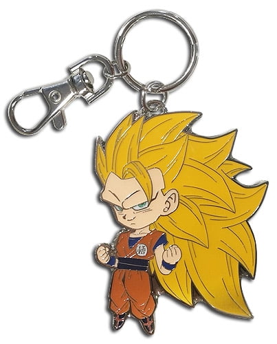 Key Chain - Dragon Ball Super - Metal SD SS3 Goku New ge48161
