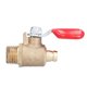 thumbnail image 1 of 4Pcs Mini Ball Valve All Brass Thickening Anticorrosion High Hardness Air Shut Off Valve, 1 of 5