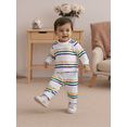 thumbnail image 6 of BemeyourBBs Toddler Baby Boy Girl Spring Fall Winter Clothes Carnival Mardi Gras Outfit Contrast Striped Sweatshirt and Pants, 6 of 9