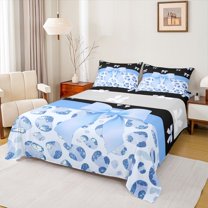 Castle Fairy Teens Adults Cute Bow Knot 4pcs Bed Sheets,Cheetah Print Bling Glitter King Sheets,Dreamy Princess Super Cozy Sheet Set,Super Cozy Room Decor