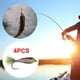thumbnail image 3 of Epoxi Minnow Streamer Fly Agua salada Bass Trucha Perca Chub Múltiples colores 4pcs piezas C Cola Pesca Bass Pike Moscas, 3 of 8