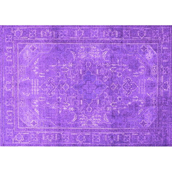 Ahgly Company Indoor Rectangle Persian Purple Traditional Area Rugs, 3' x 5'