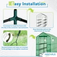 thumbnail image 3 of Machrus Ogrow Deluxe Walk-In Greenhouse with 2 Tiers and 12 Shelves - Greenhouse Plastic Cover for Indoor and Outdoor Use, 3 of 8