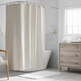 thumbnail image 4 of 1 Pce Rideau de Douche, Rideau de Bain beige, Anti-Moisissure, Imperméable, 4 of 5