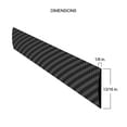thumbnail image 2 of Carbon Fiber Style Body Molding Trim for Car SUV Truck Exterior 20 Feet Long, 2 of 4