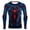 Blue, variant on Anime Movie T-Shirt Superhero Compression Top for Sports Spider Long Sleeve Crewneck Pullover Athletic Undershirt Halloween Quick Dry Training Tops for Gym Deep Red M