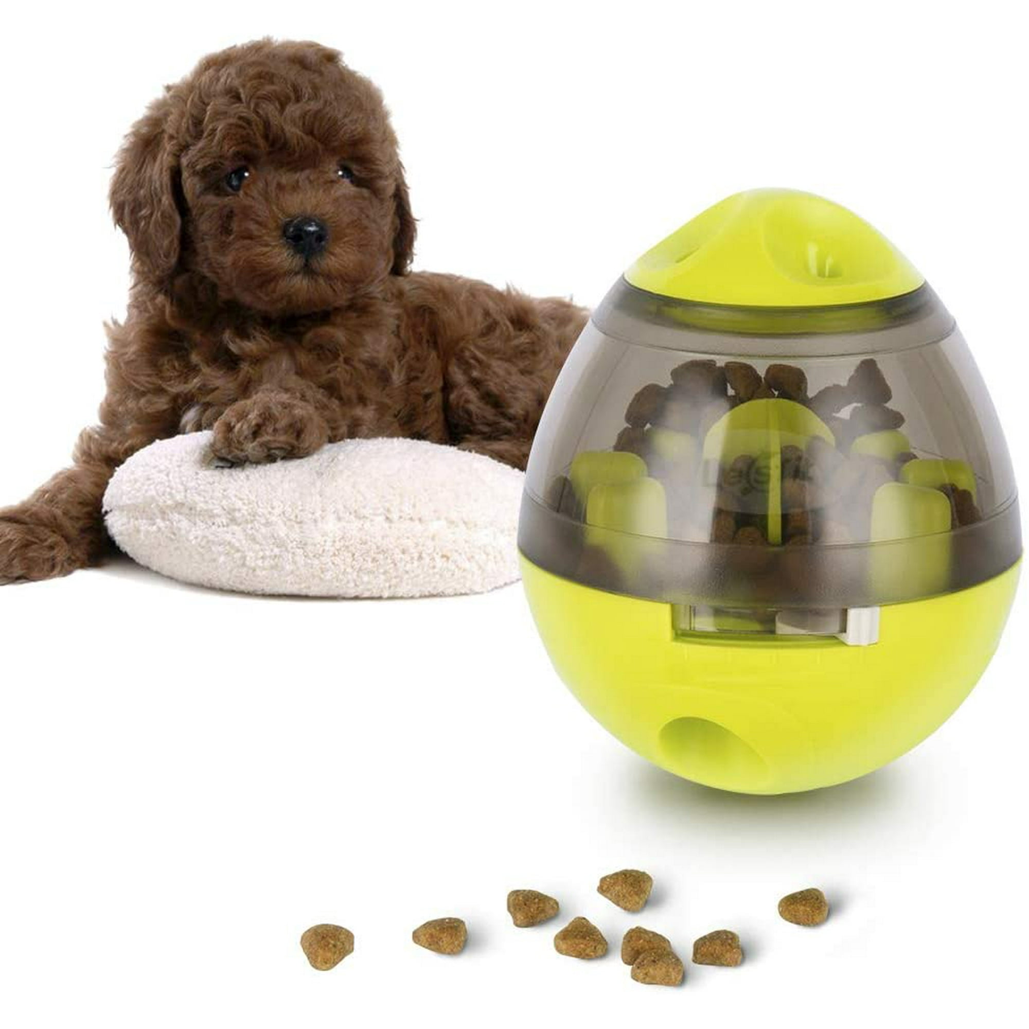 Dog Food Ball Dog IQ Treat Dispenser Interactive Snack Feeding Ball Toy for Dogs Cat Green Walmart