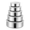 thumbnail image 1 of Sellado Tazones Recipiente Alimentos Acero Inoxidable Con Tapa para Exteriores (tapa Transparente), 1 of 9