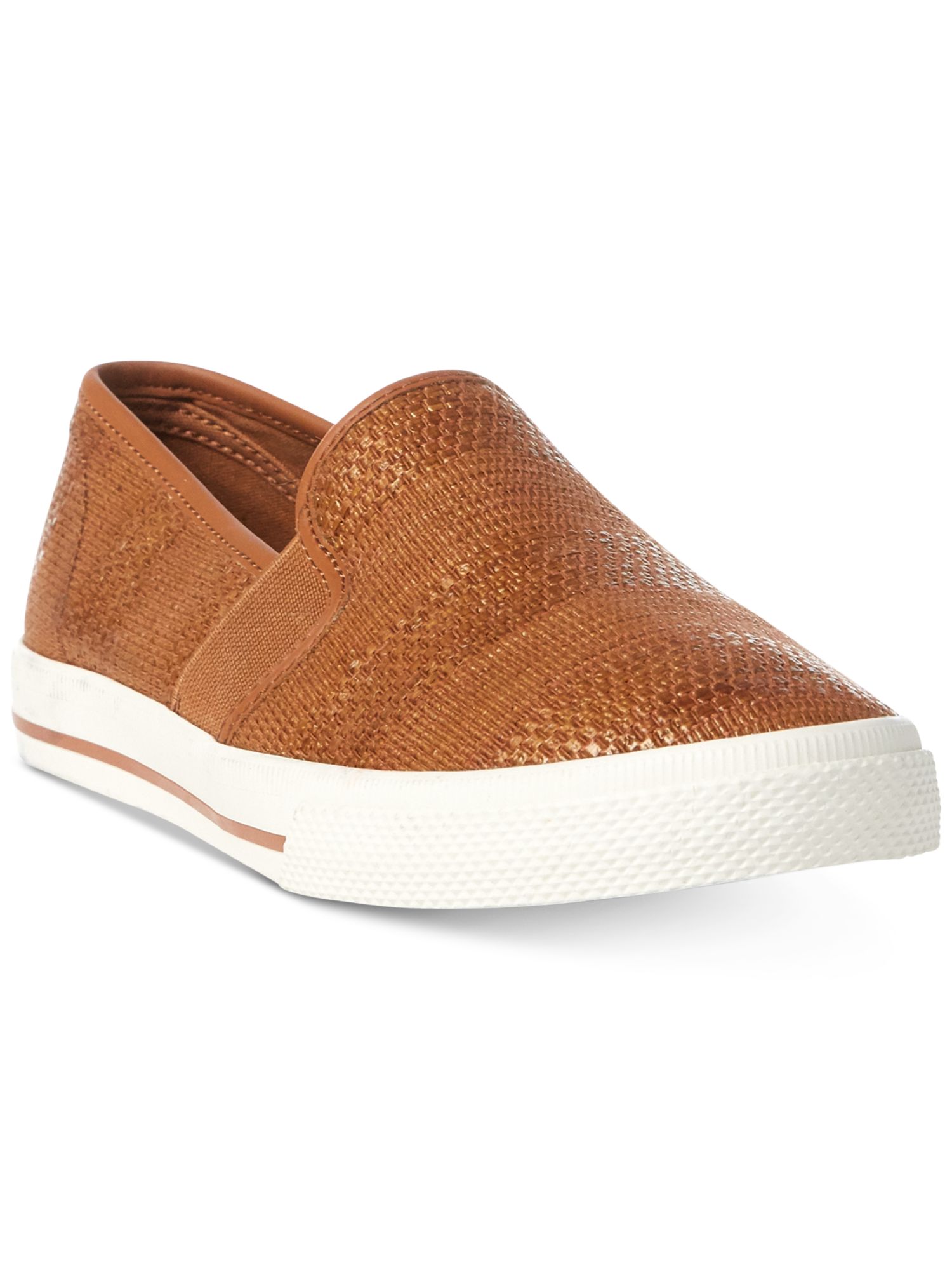 Lauren Ralph Lauren Women's Jinny Slip on Sneakers, Tan, 8b