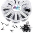 thumbnail image 1 of Extensiones de pestañas WENDY LASHES, ventiladores prefabricados, 500 unidades, 30 D, 0,07 mm, 1 of 6