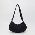 thumbnail image 2 of Mwjwdo Women's Solid Lightweight Nylon Dumpling Sling Bag, Minimalist Half Moon Crossbody Shoulder Handbag for Casual Daily Outfit Black, 2 of 5