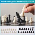thumbnail image 5 of Chess Soft Leather Flannelette Board Portable Convenient Leather Chessboard Leisure Outdoor Puzzle Chess, 5 of 6