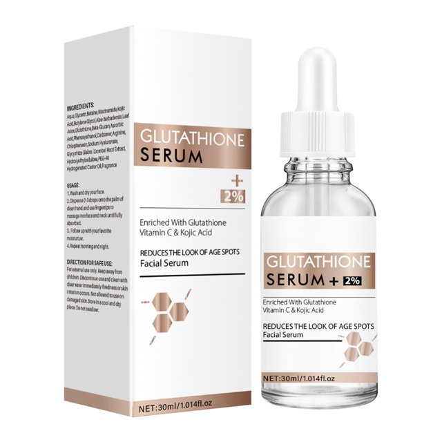 Suero antimanchas con glutatión, reduce eficazmente manchas, líneas finas y arrugas, con vitamina C y ácido kójico - 30 ml/1 oz