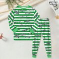 thumbnail image 2 of TOWED22 Toddler Baby Boy Fall Winter Clothes 2pcs Long Sleeve T-Shirt Pocket Joggers Pants Cotton Graphic Outfits Casual Clothing(Green,8-9 Y), 2 of 9