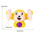 thumbnail image 3 of Tumble Monkey Puzzle Sound And Light Electric Tipping Monkey Boy Girl Baby Crawling Somersault Little Monkey Toy, 3 of 7