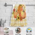thumbnail image 4 of Dreamtimes Pumpkins Harvest Sunflowers Hand Towels 2 PCS, Ultra Soft and Highly Absorbent, Farmhouse Fall Decorative Fingertip Towel for Home, Bathroom, Kitchen, 28.3"x14.4", 4 of 5