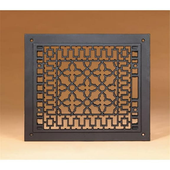 Minuteman International Co. JG-14 12 Inch  x 14 Inch  Cast-iron Grille  Black  Fits 10 Inch  x 12 Inch  Opening