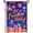 Fireworks and USA theme poster, variant on 4th of July Garden Flag 12x18 Inch Patriotic American Flag Fireworks Night Sky Double Sided Burlap Independence Day Yard Flag Outdoor Decor