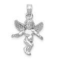thumbnail image 1 of 14K White Gold Guardian Angel Pendant, 1 of 2