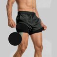 thumbnail image 2 of Mens Vestido Pantalones Doble Capa Elástica Cintura Luz Fuga para Secar Pantalones de Baño de Moda para Hombres, 2 of 8