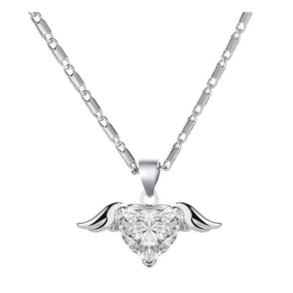 FcBaudy Necklace for Women, Jewelry for Women, Women's Jewelry Vintage Golden Wing Angel Chain Lock Necklace Women's Jewelry alloy necklace
